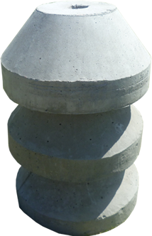 Ancla cónica de concreto C1 para retenida de poste